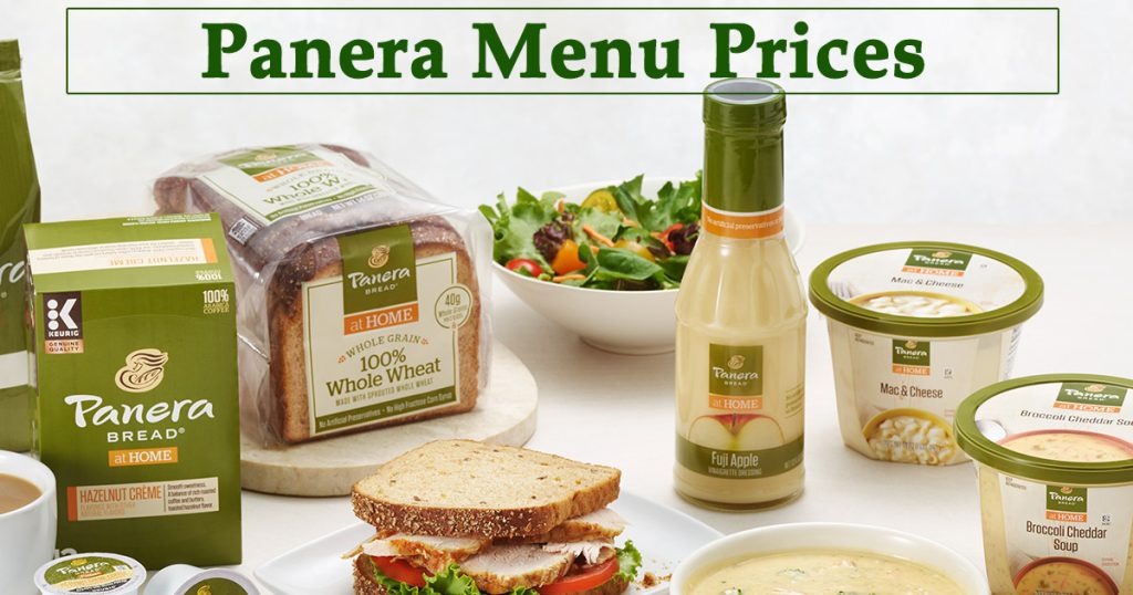 Panera Bread Menu Prices Image