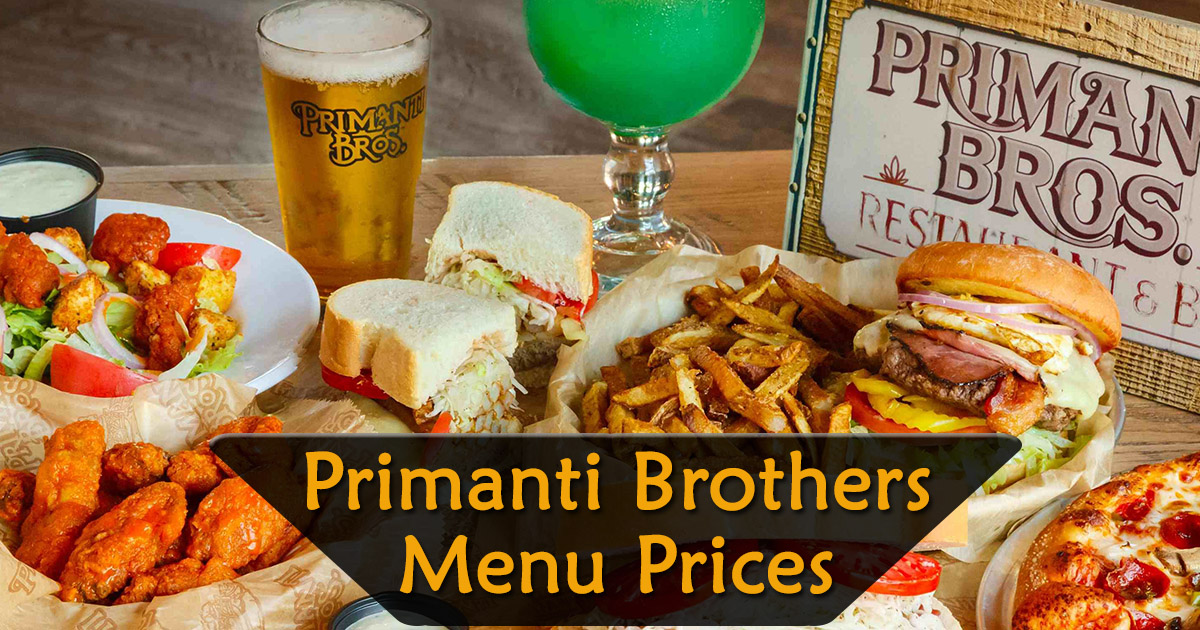 Primanti Brothers Menu With Prices 2021