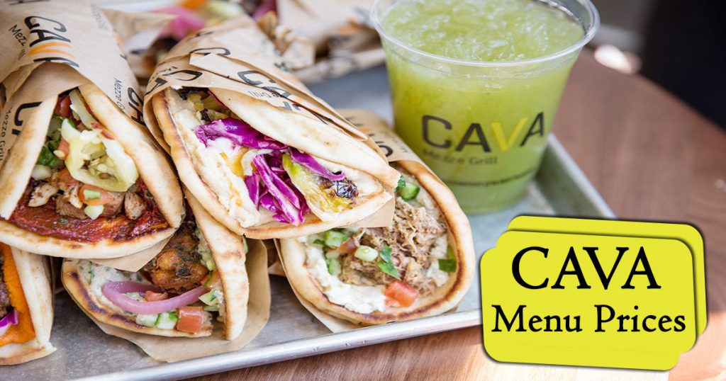 Cava Menu Prices - Brunch, Lunch, Catering Menu