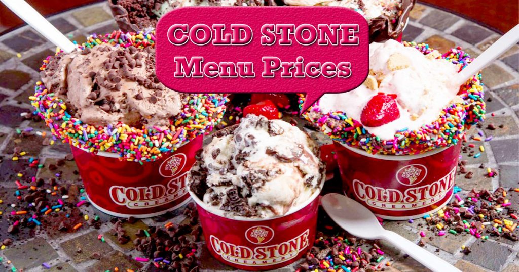 cold stone menu prices image