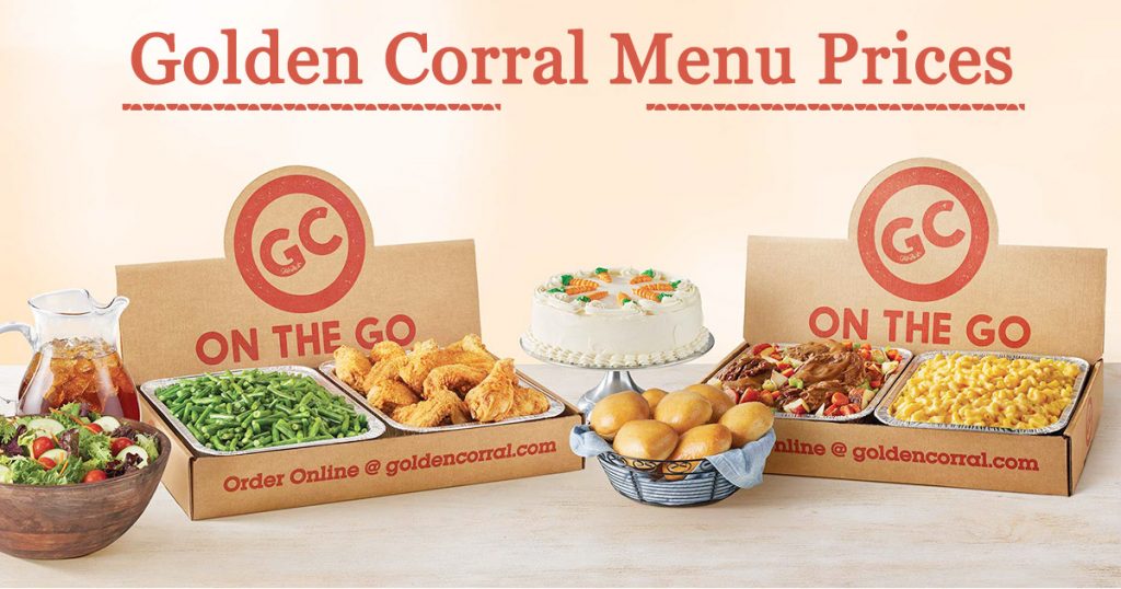 golden corral menu prices image