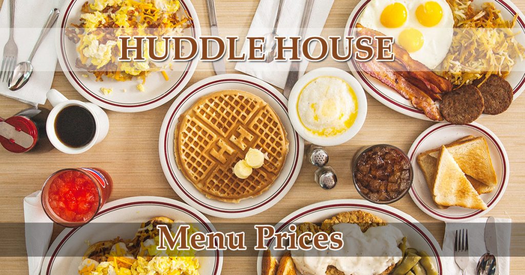 huddle house menu prices image