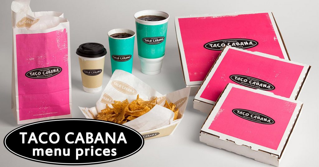 taco cabana menu prices image