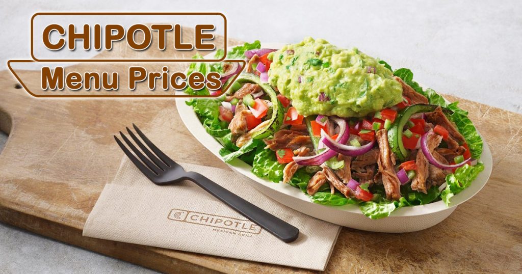 chipotle menu prices image