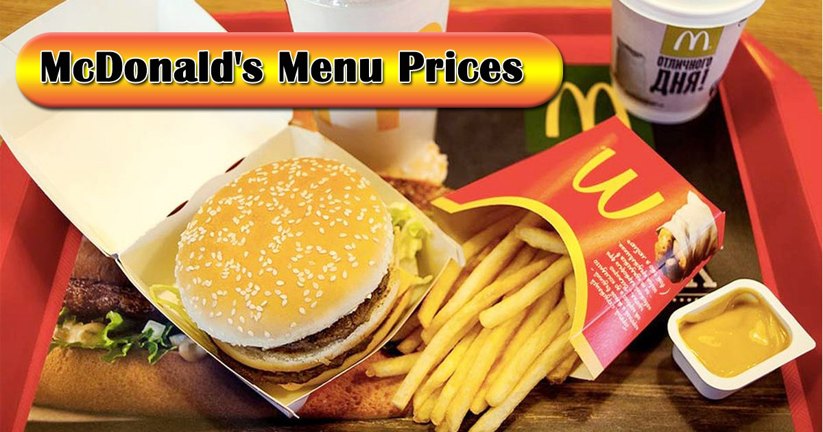 mcdonald's menu prices image