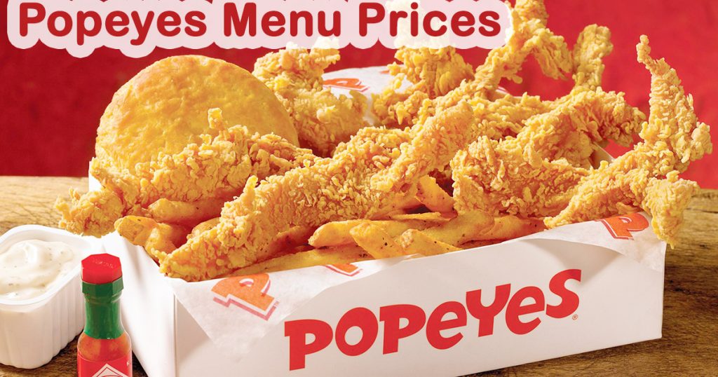popeyes menu prices image