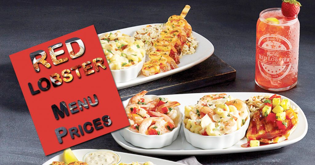 red lobster menu prices image