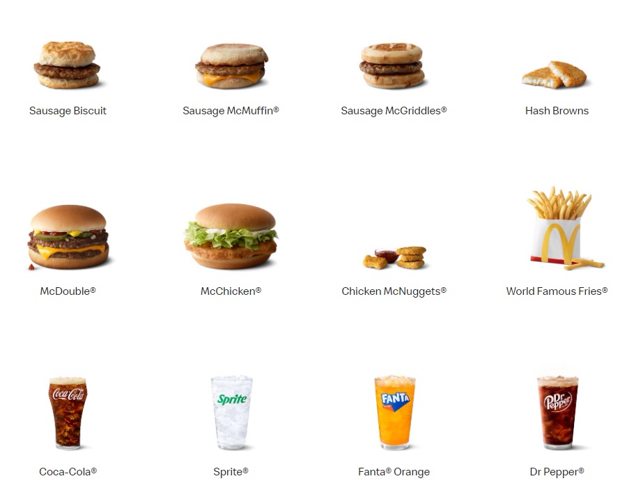 Gluten Free Mcdonald’s menu items image