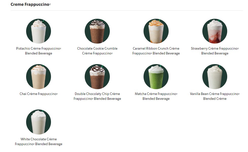 Starbucks Creme Frappuccino Image