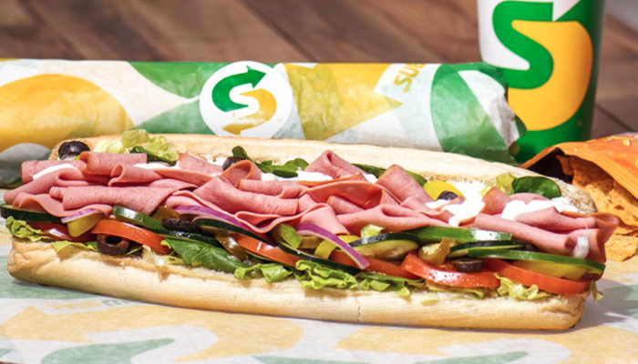Subway Vegetable Sandwich Image