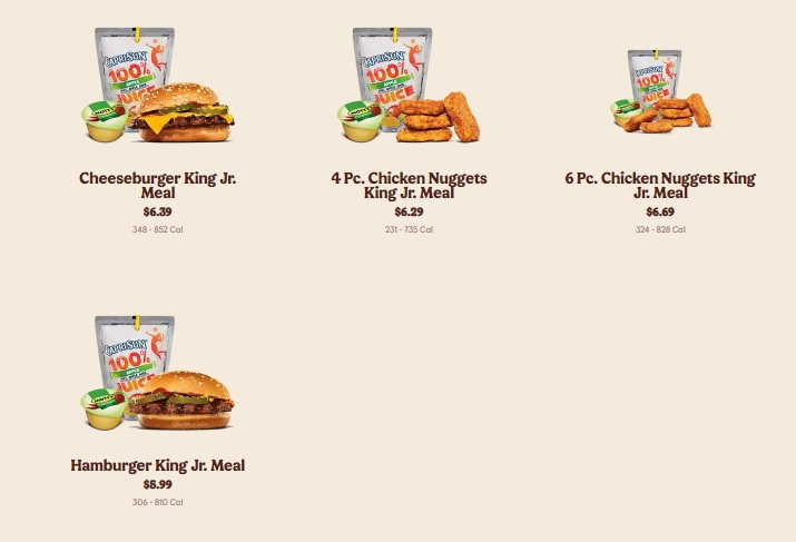 burger king whopper menu image