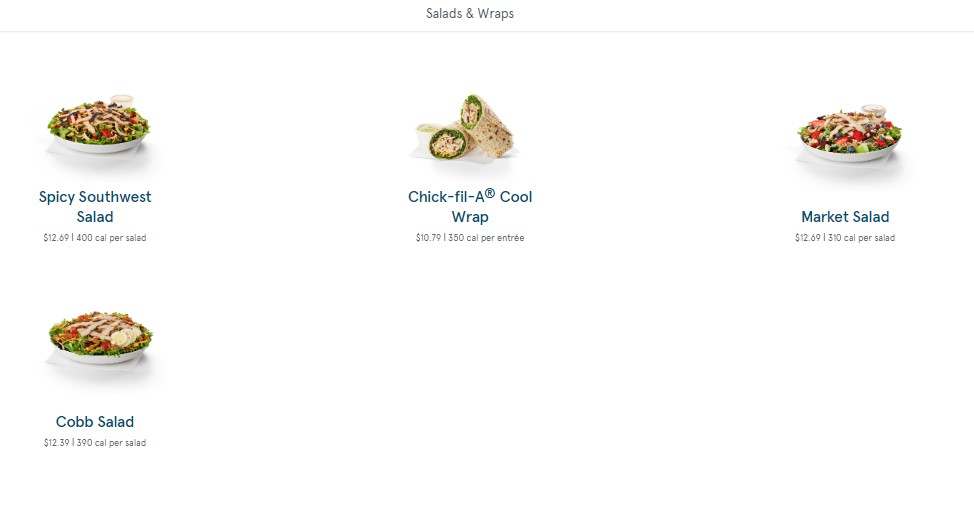 Chick Fil A Salads Calories Image